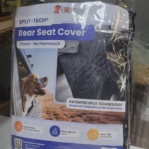 Black Rear Seat Cover for Dogs
